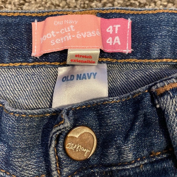 Old Navy Girls Sz 4T Bootcut Jeans - Picture 3 of 3